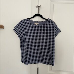 Madewell Gingham Seersucker tee